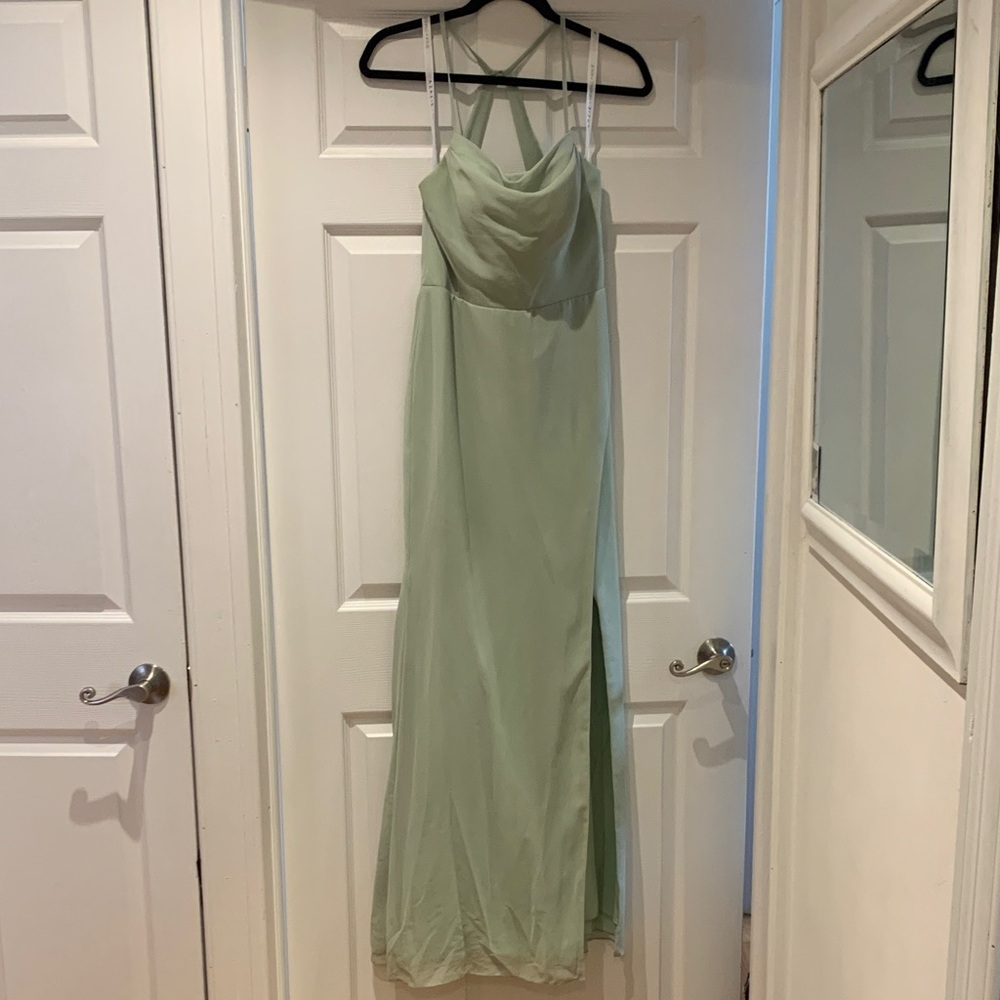 Kendall & Kylie Light Green Maxi Dress